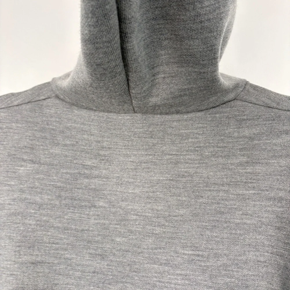 Lululemon Women Poncho‎ Hoodie O/S Grey Merino Wool Forward Flow Poncho